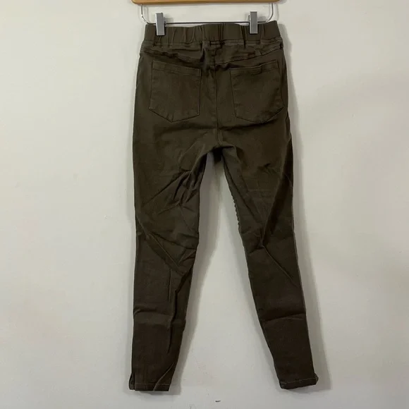 Umgee Army Green Ankle Zipper Pull On Pants - Picture 6 of 6